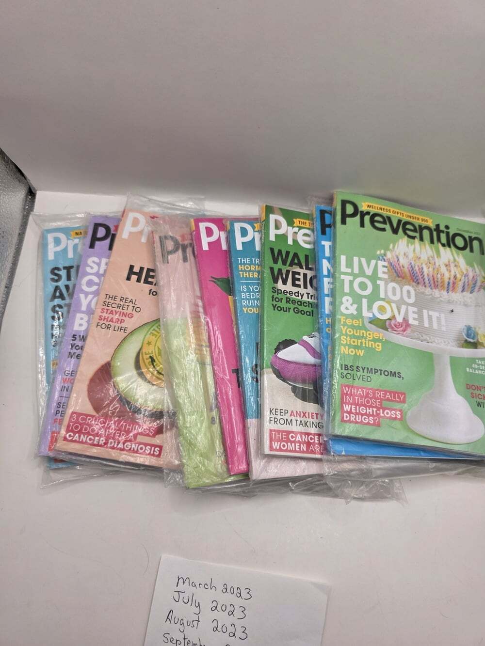 Prevention Magazine Lot Health Wellness Fitness 9 Issues